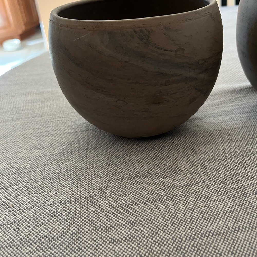 Spang Pottery Luna Sphere Ceramic Planter Set made in Germany - Picture 4 of 9